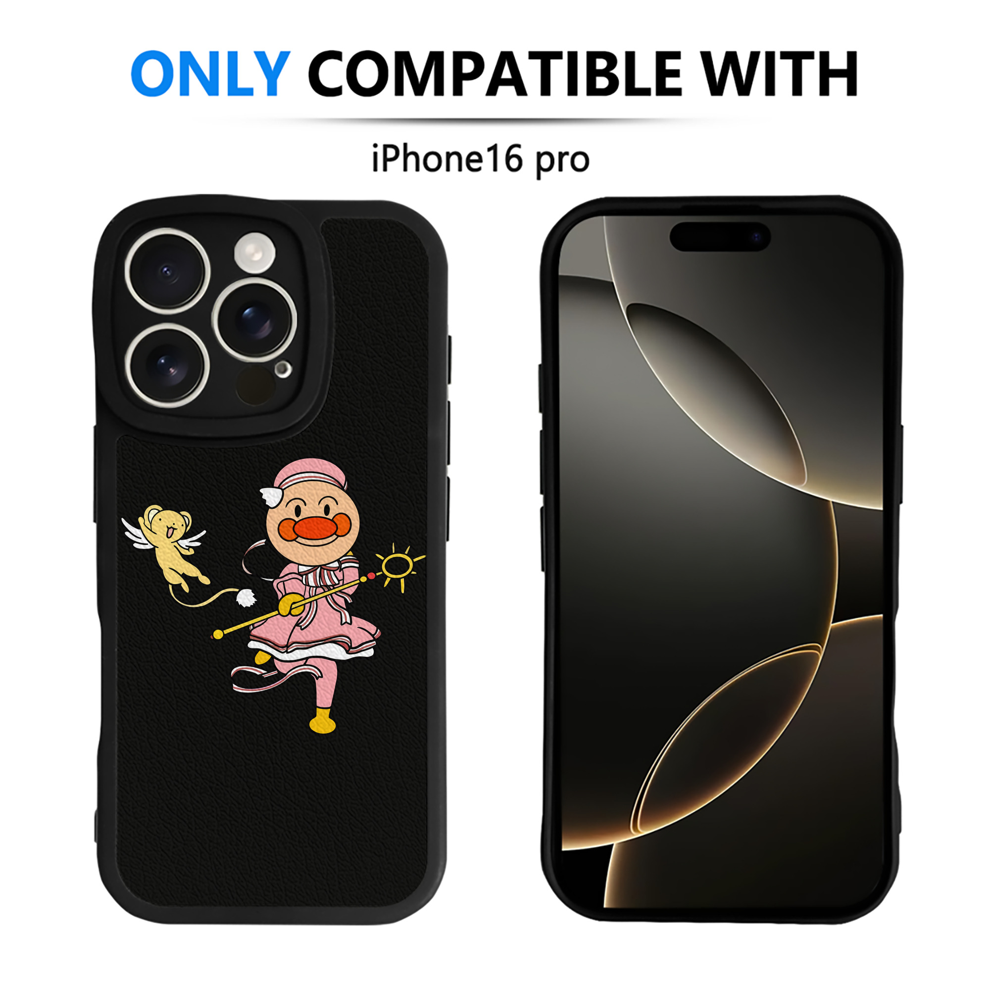 （画像用） アンパンマン Anpanman 【iPhone 16シリーズ対応】シリコンスマホケース（レザー調） 材質：シリコン